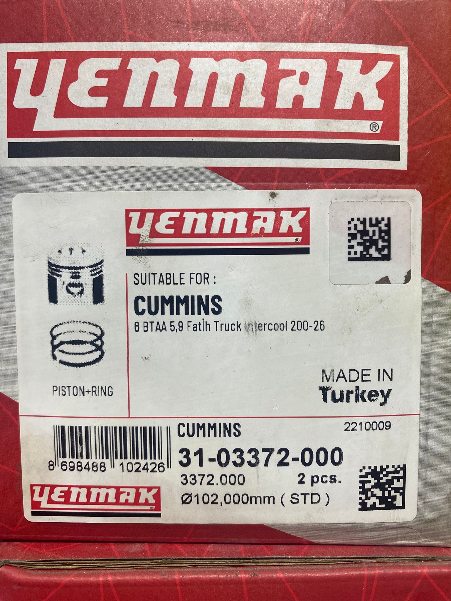 PİSTON SEKMAN BMC 200-26 İNTEROOLER